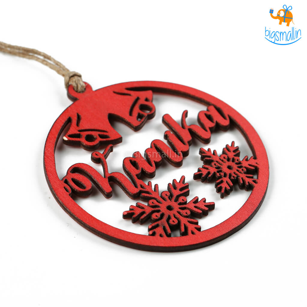 Personalized Name Wooden Christmas Ornament | COD Not Available