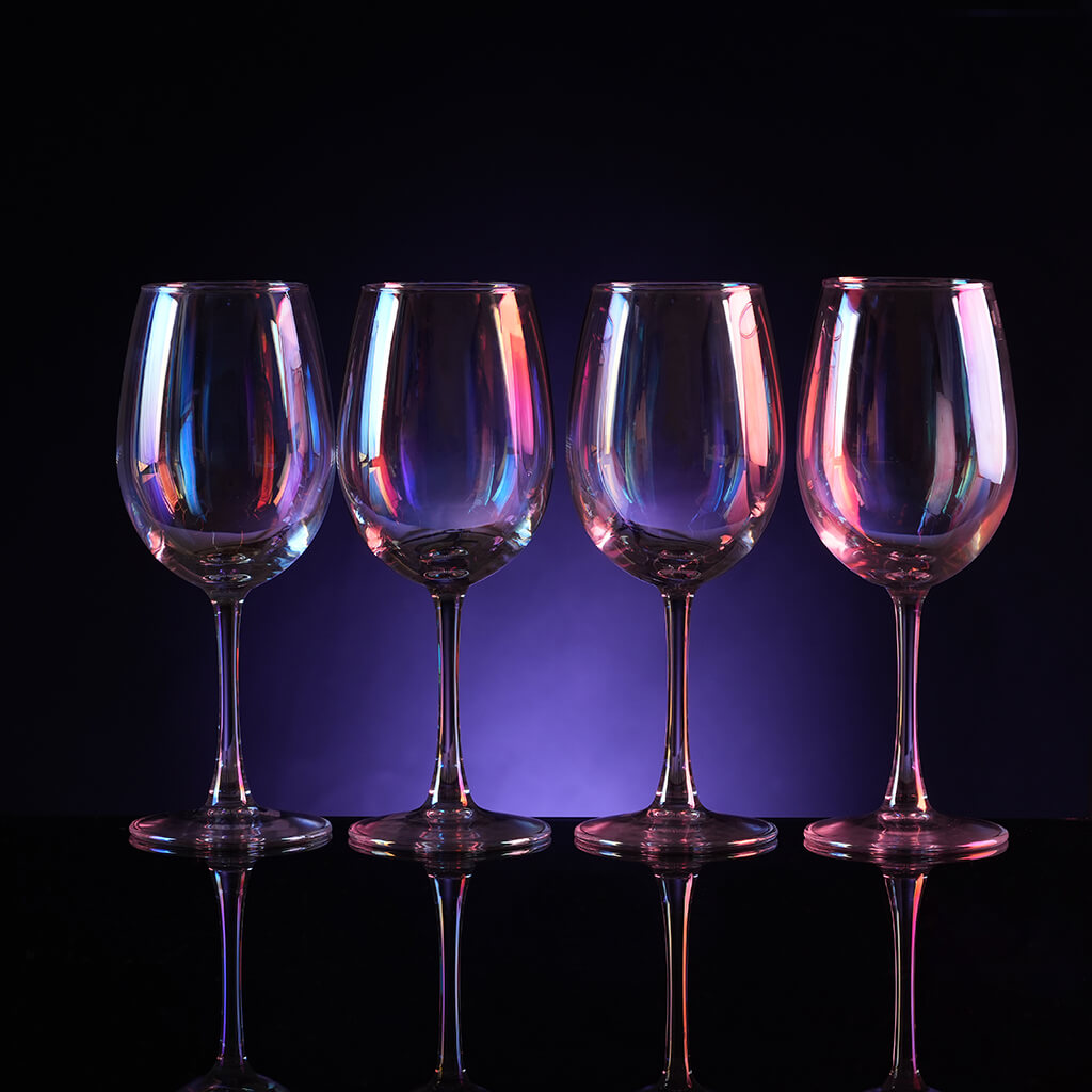 Rainbow Wine Glasses - Set of 4