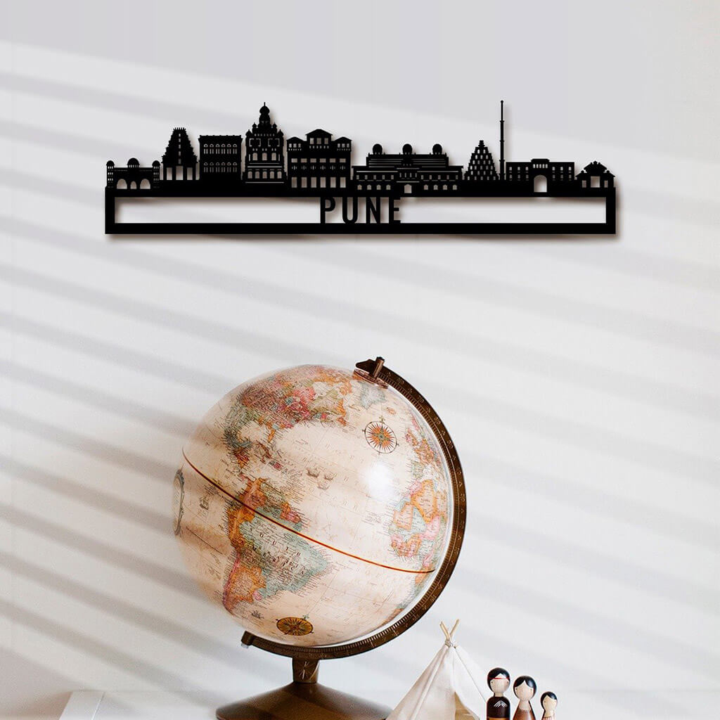 Pune Skyline Wall Hanging