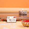Personalised Postcard Wooden Rakhi