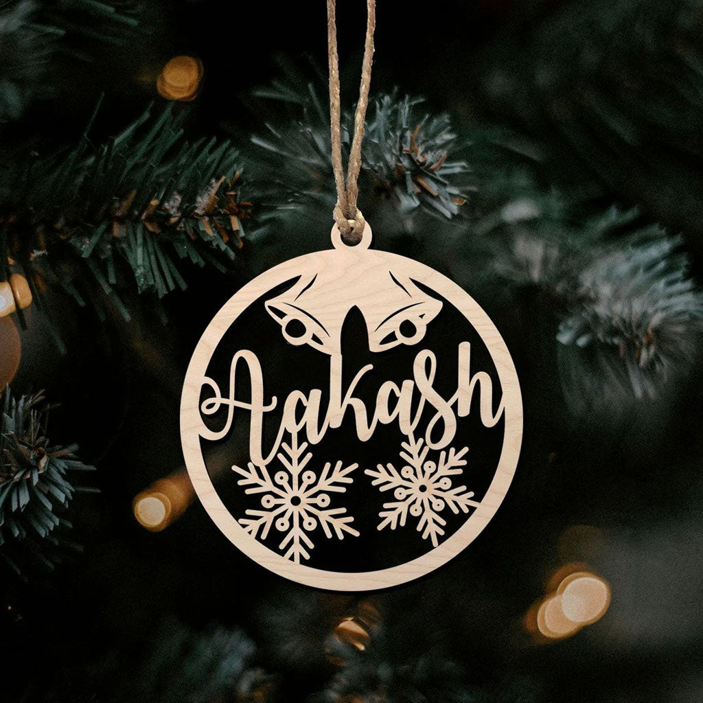 Personalised Name Wooden Ornament
