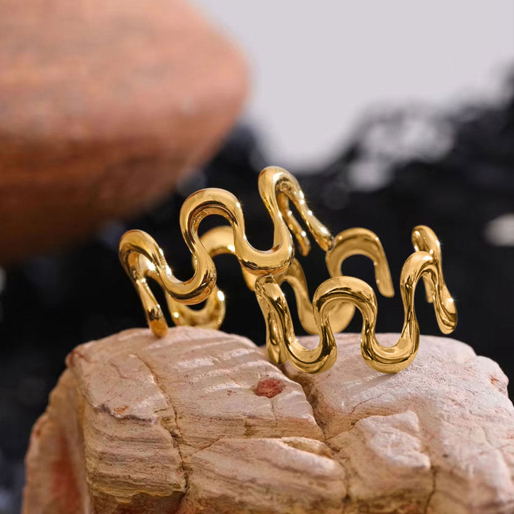 Wavy Open Band Ring