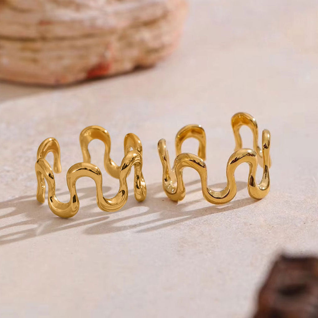 Wavy Open Band Ring