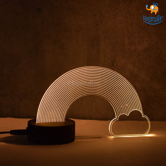 3D Rainbow & Cloud Hologram Lamp