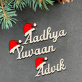 Personalised Christmas Wooden Name Fridge Magnets