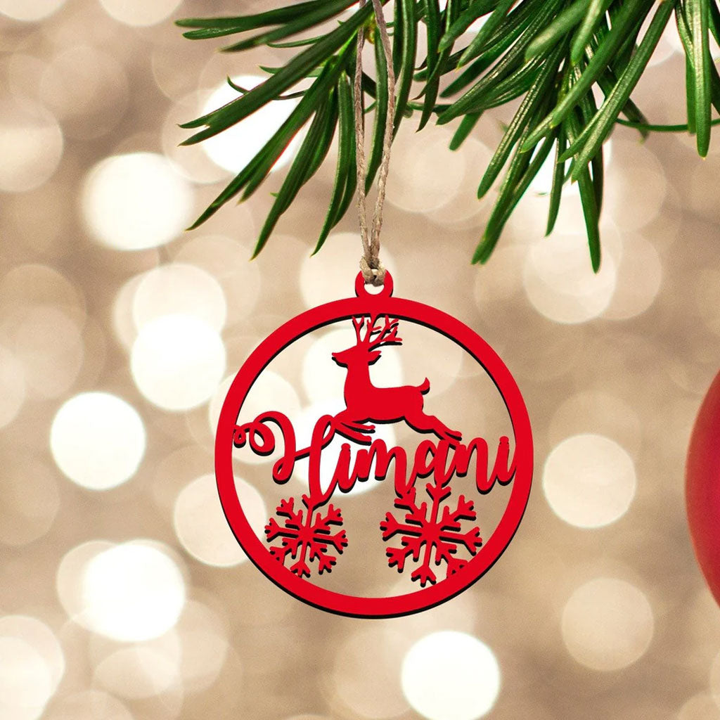 Personalised Name Wooden Ornament