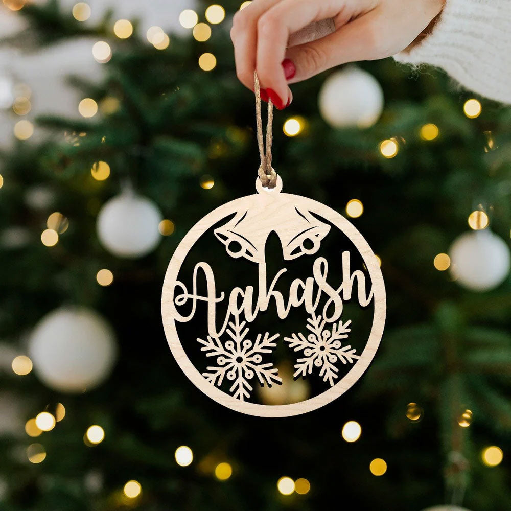 Personalised Name Wooden Ornament