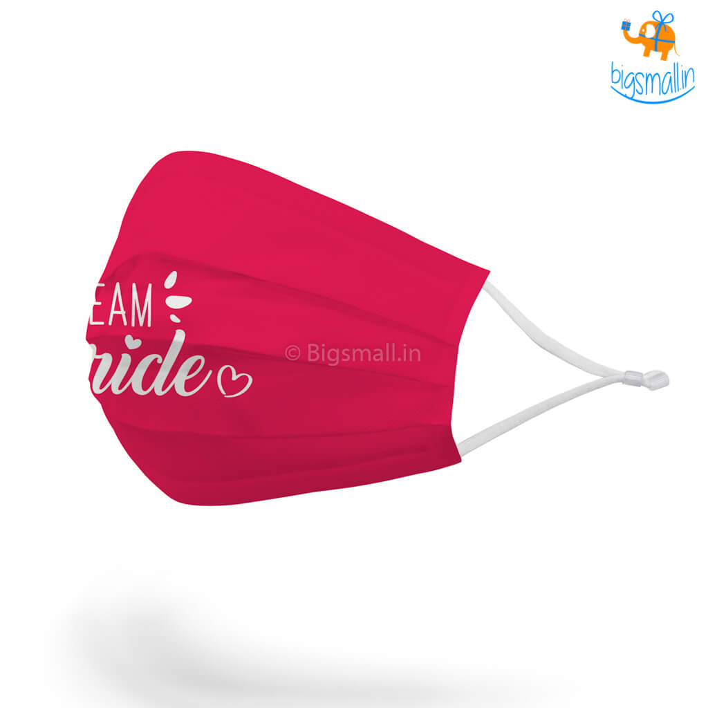 Team Bride Cotton Mask With Filter