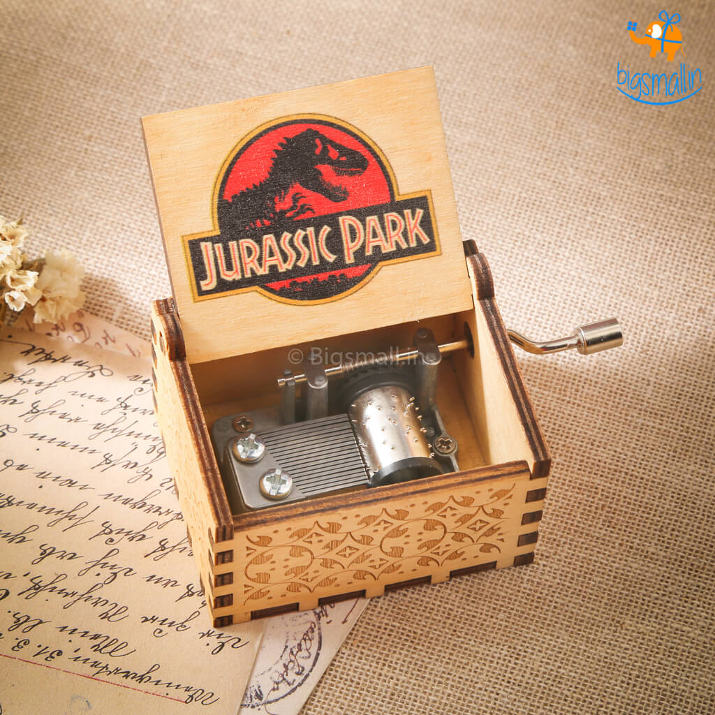 Jurassic Park Wooden Music Box