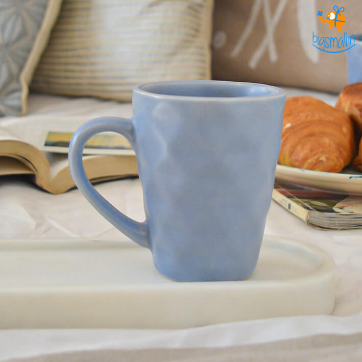 Sky Blue Textured Mug