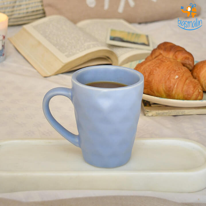 Sky Blue Textured Mug