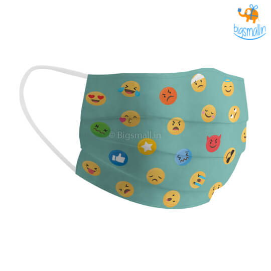 Emojis Cotton Mask With Filter