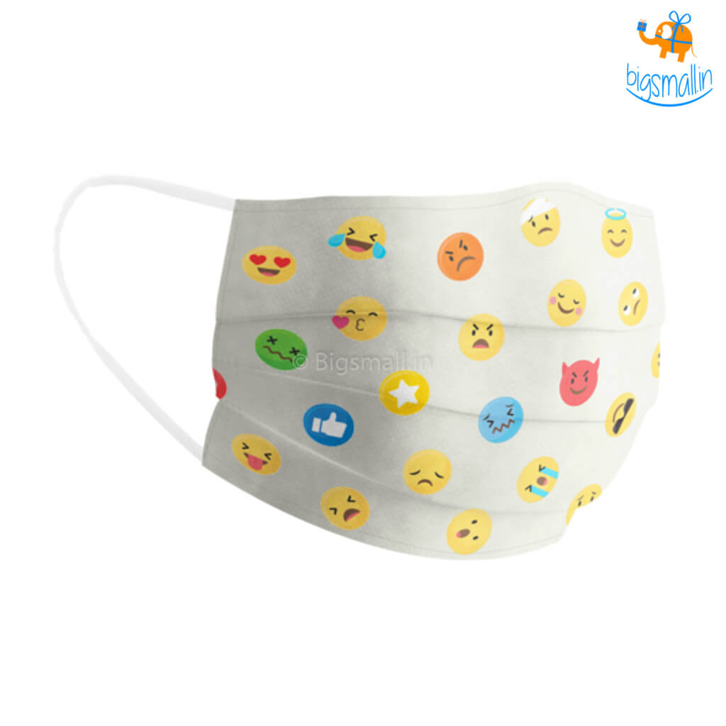 Emojis Cotton Mask With Filter