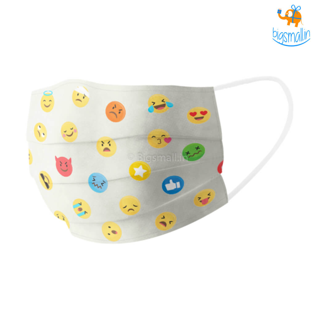 Emojis Cotton Mask With Filter