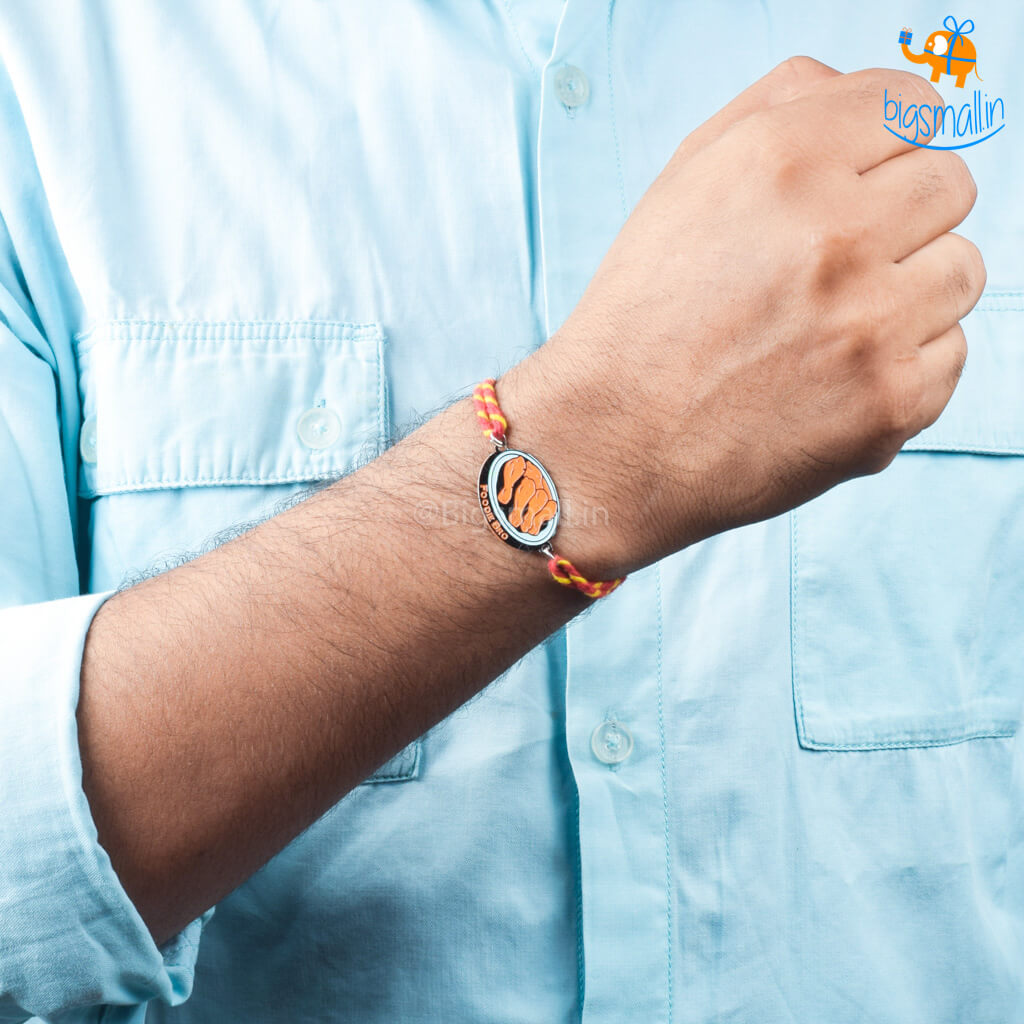 Foodie Bro Metallic Rakhi