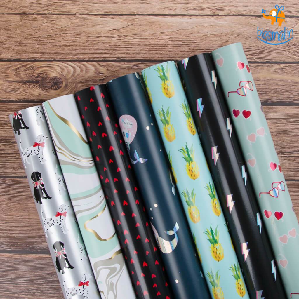 Mini Hearts Gift Wrapping Paper Roll