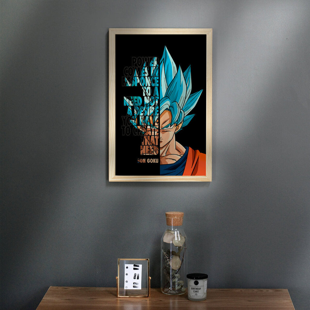 Son Goku Wooden Wall Art