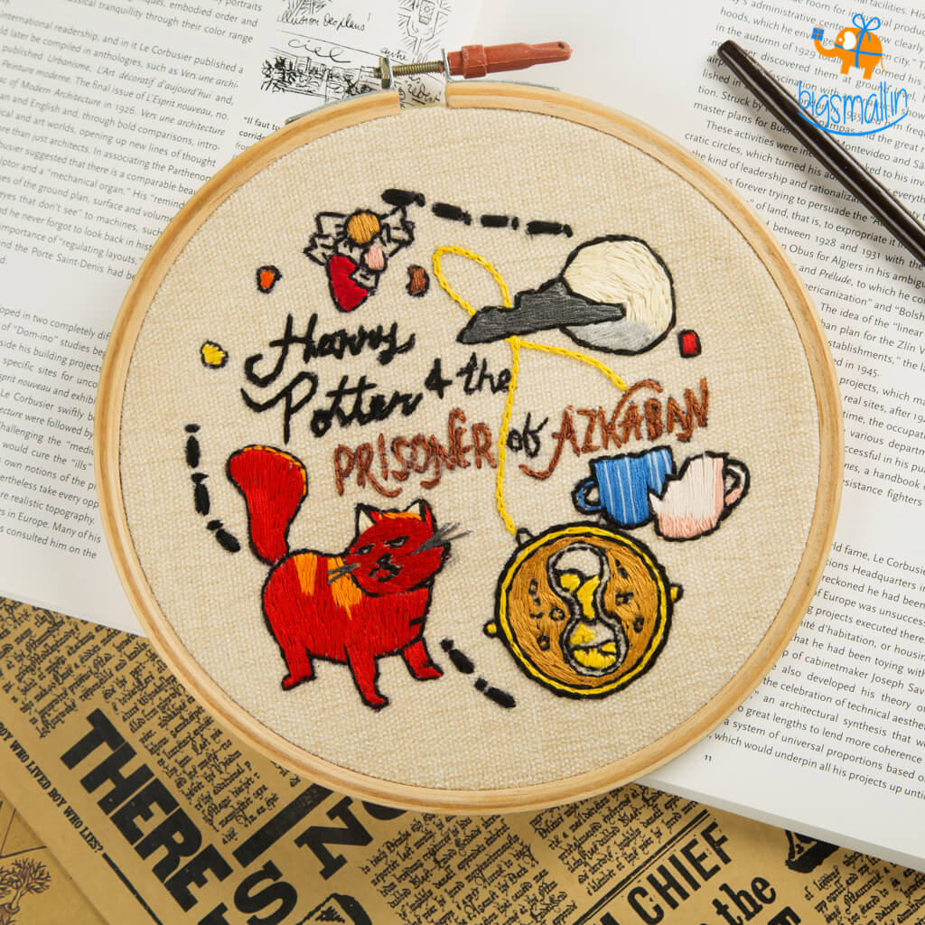 Harry Potter Embroidery Hoop Art