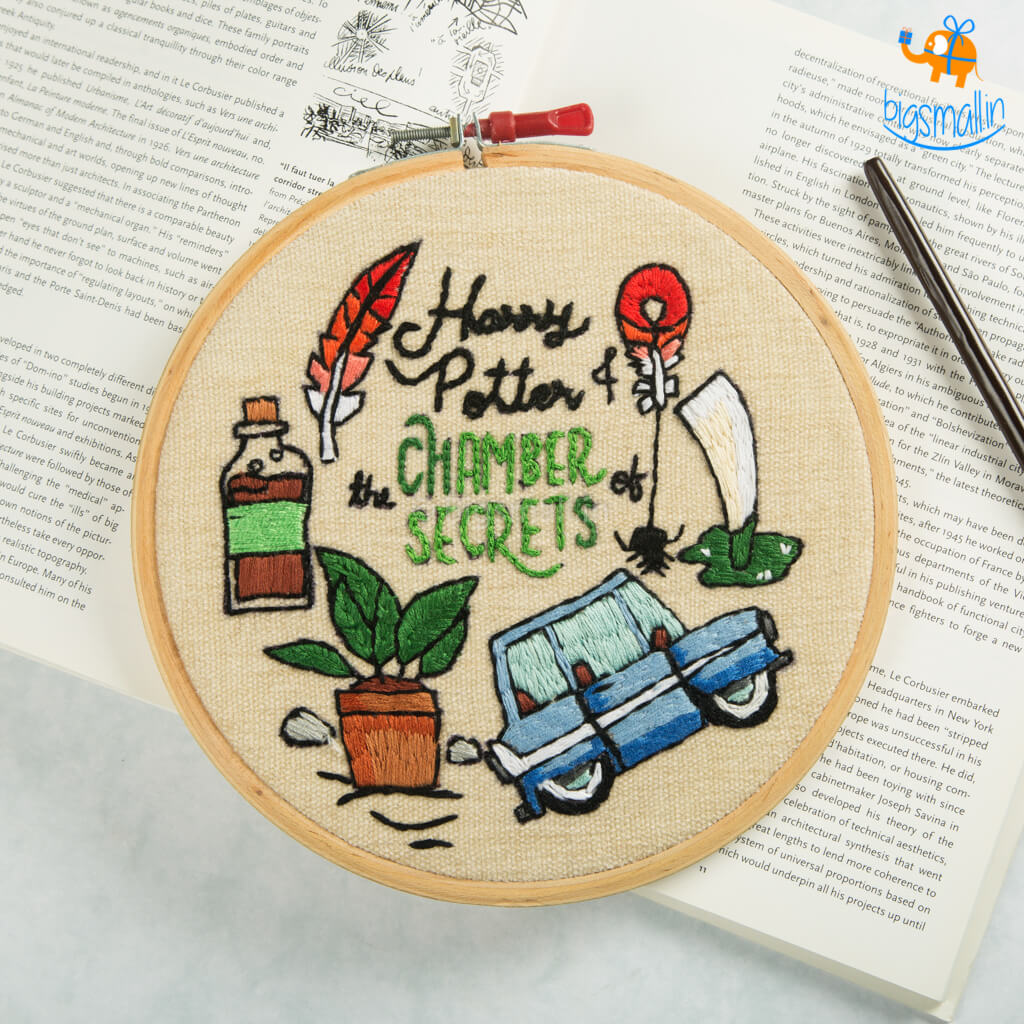 Harry Potter Embroidery Hoop Art