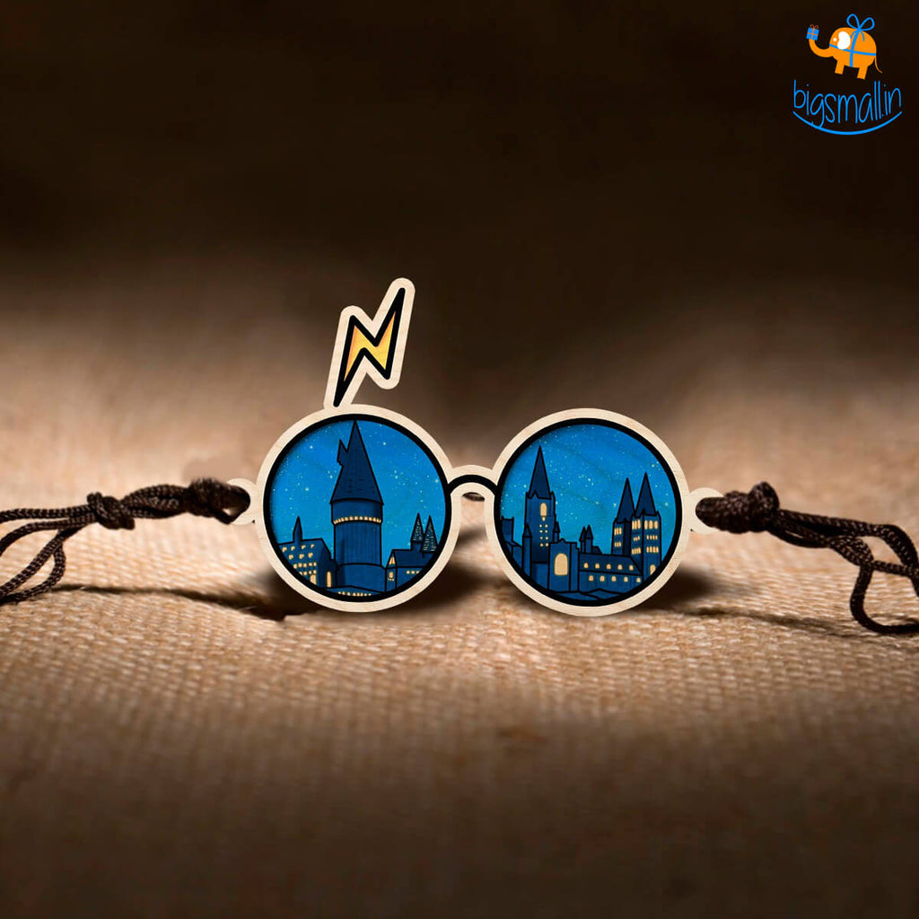 Hogwarts Wooden Rakhi