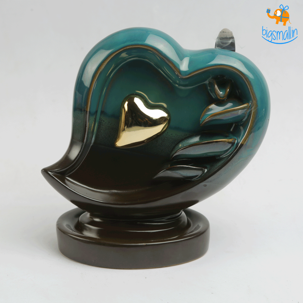 Heart-Shaped Backflow Incense Burner