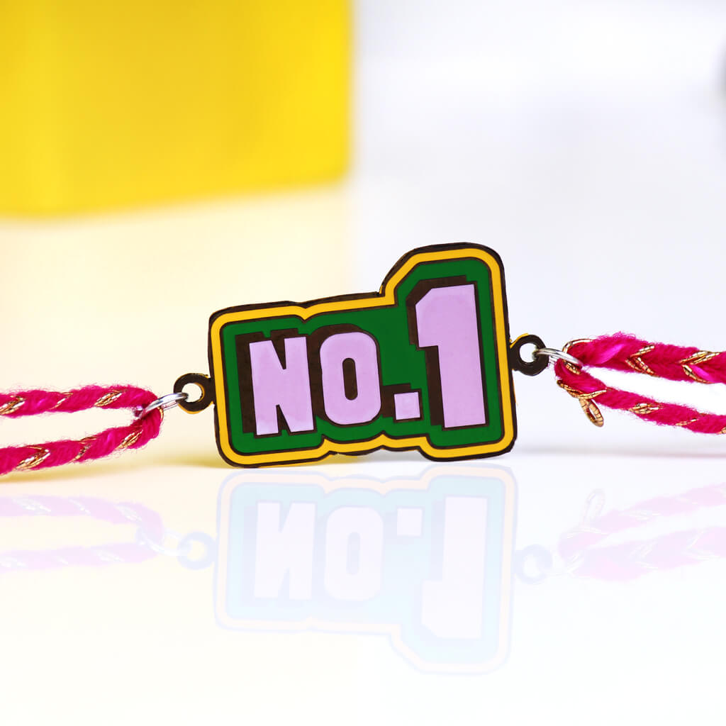 No.1 Metallic Rakhi
