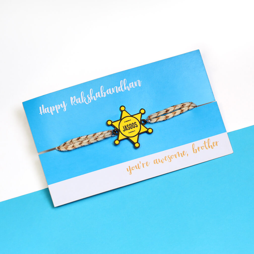 Jasos Metallic Unique Rakhi for Brother