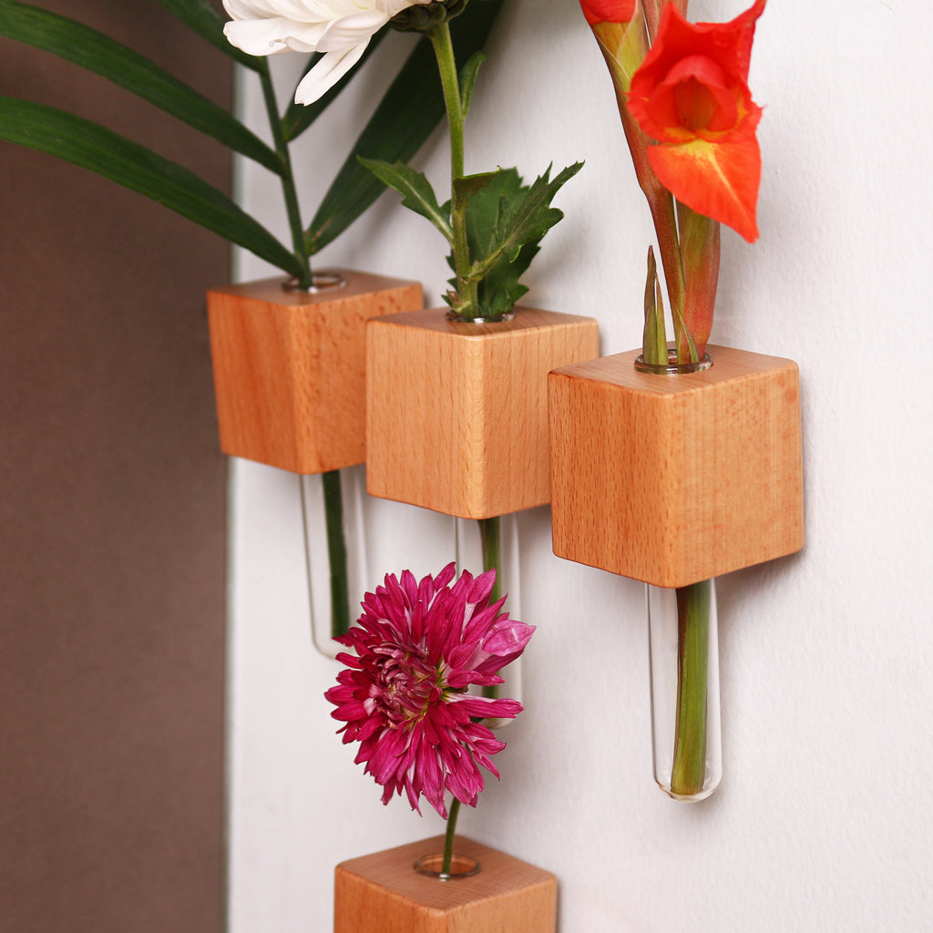 Wooden Planter Fridge Magnets
