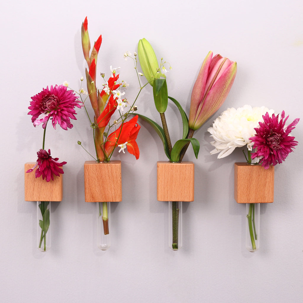 Wooden Planter Fridge Magnets