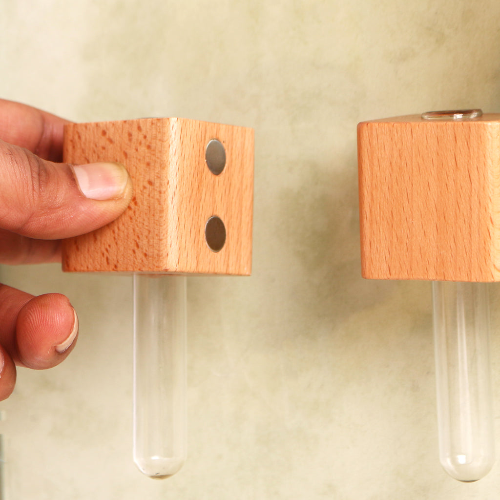 Wooden Planter Fridge Magnets