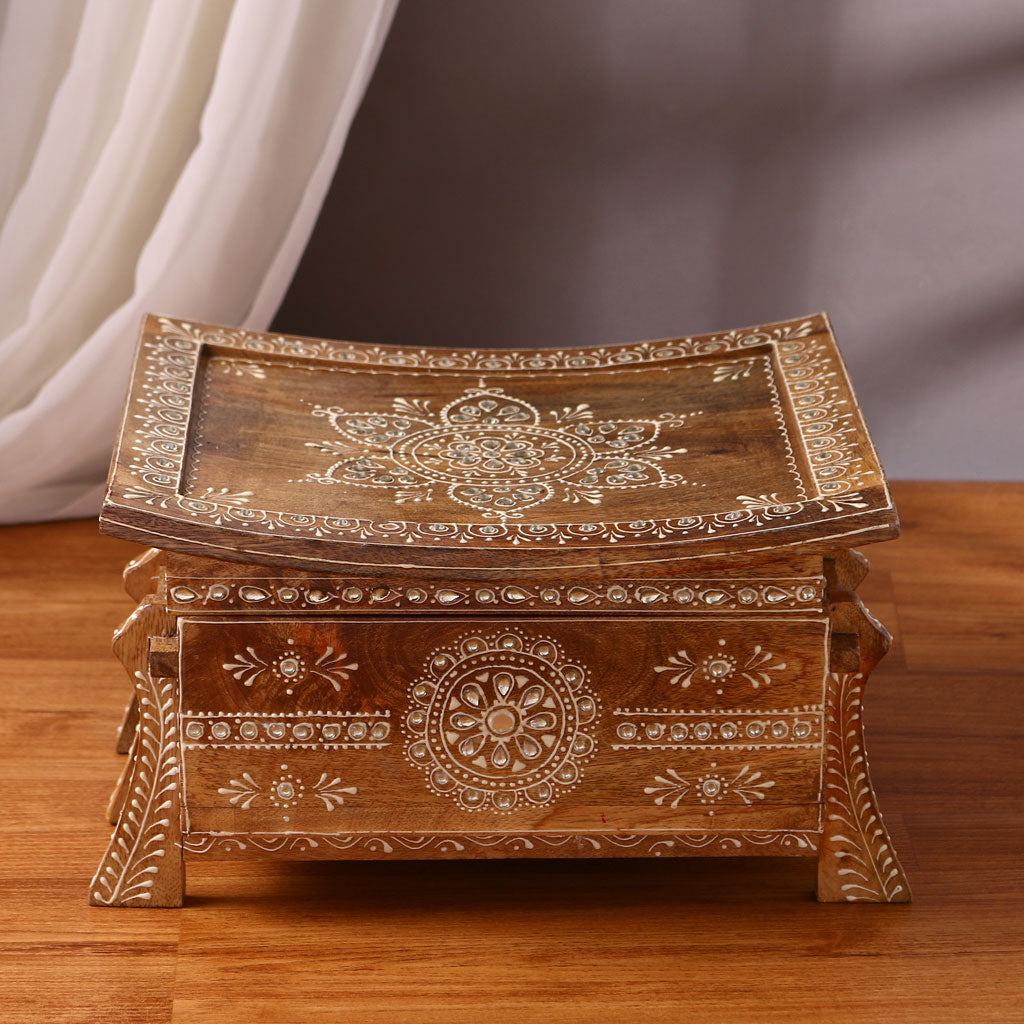 Wooden Book Stand and Storage Box