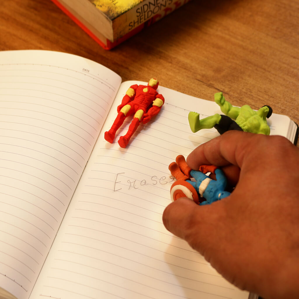 Avengers 3D Eraser Set