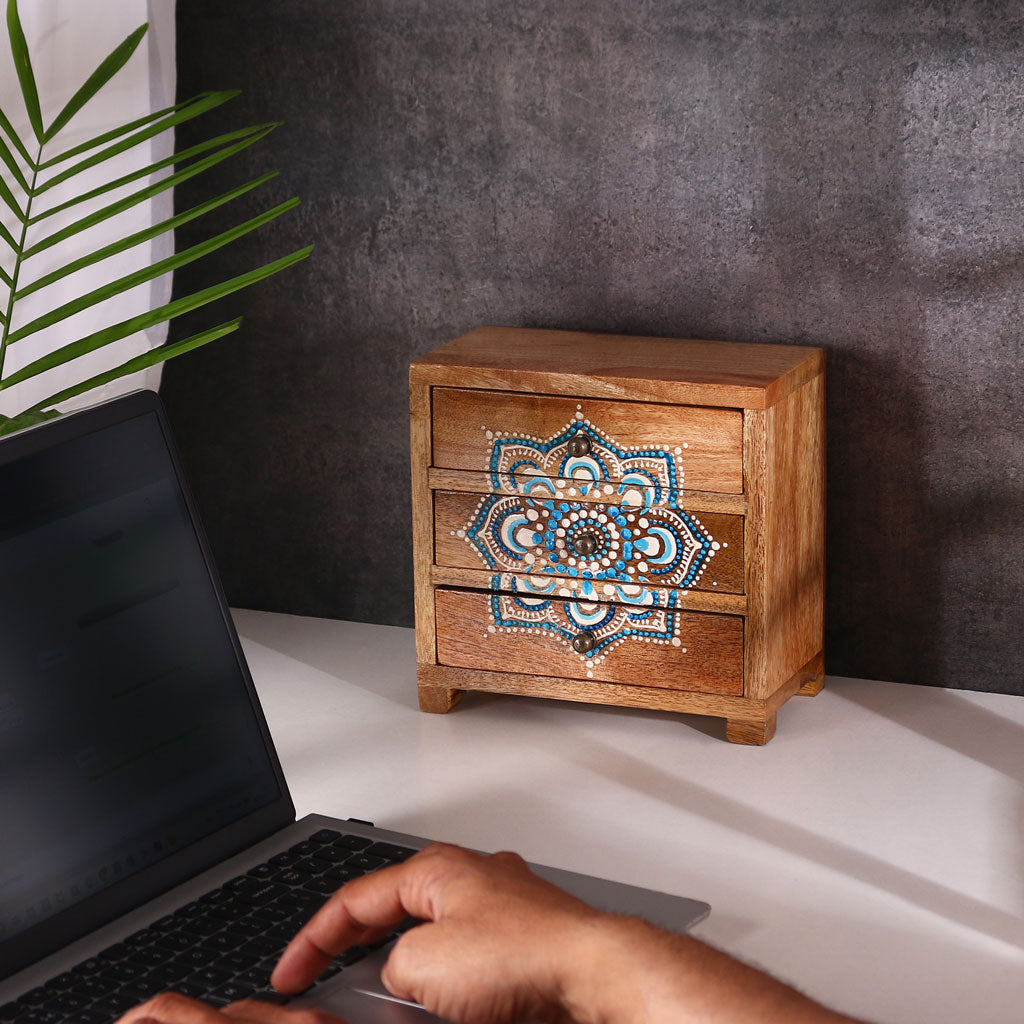 Mandala Wooden Drawer