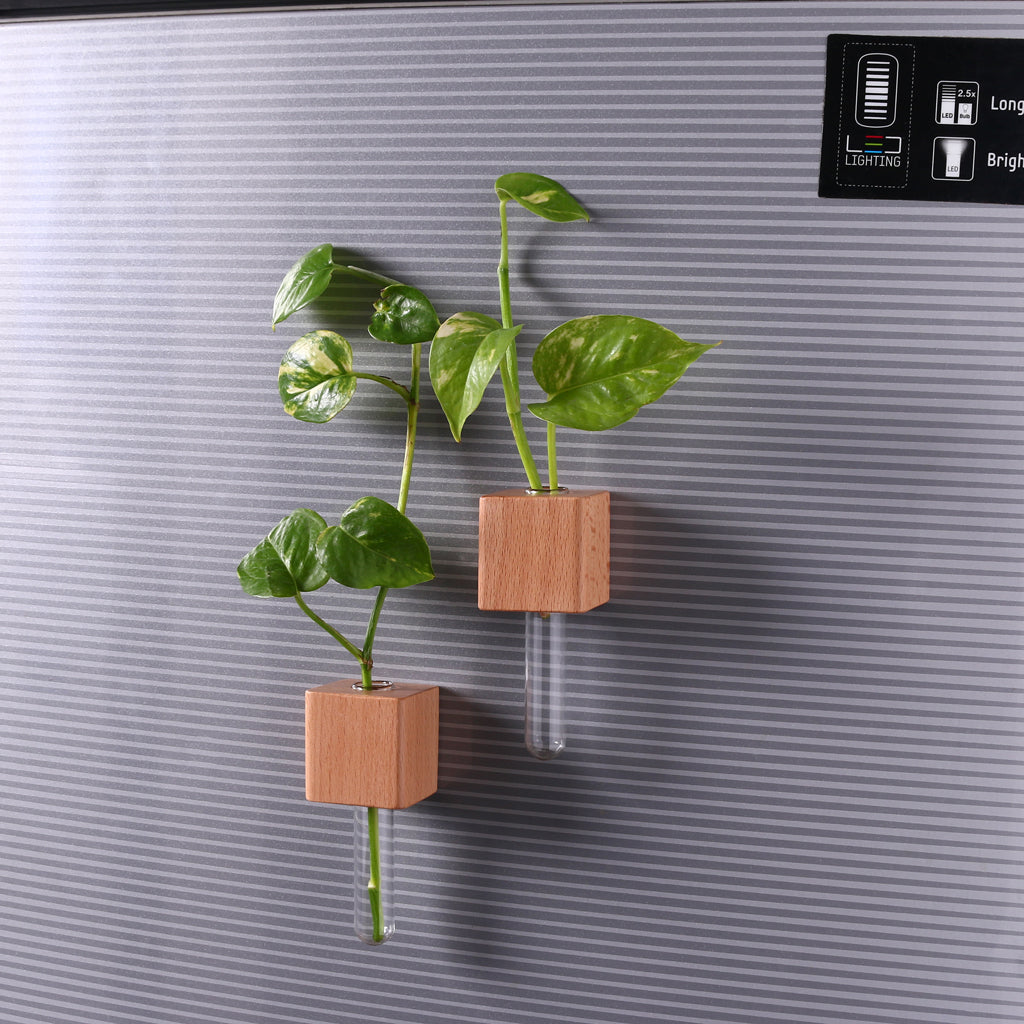 Wooden Planter Fridge Magnets
