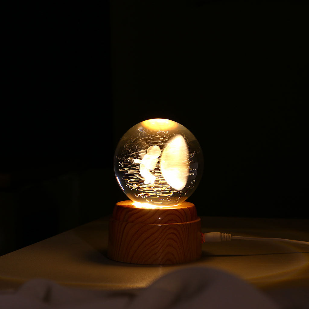 Spinning Astro Crystal Lamp