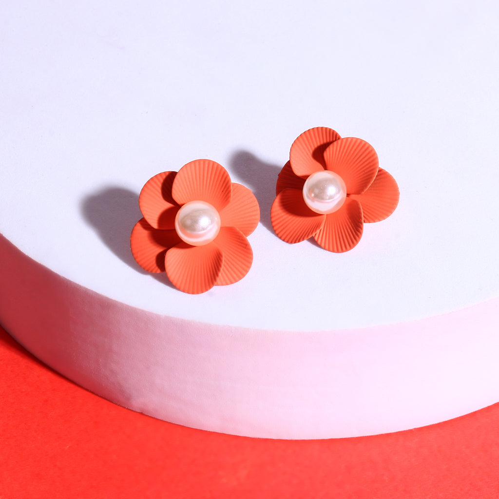 Pearl Kissed Petals Earrings