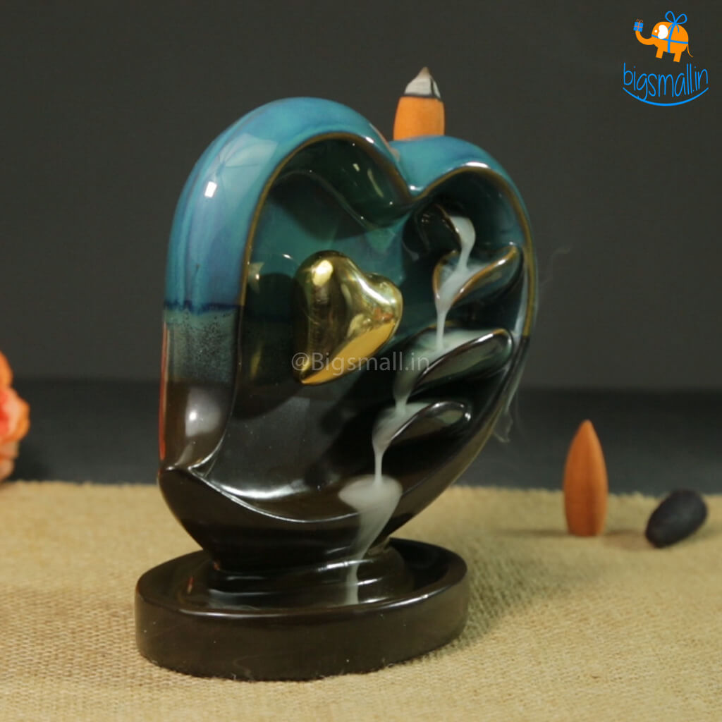 Heart-Shaped Backflow Incense Burner