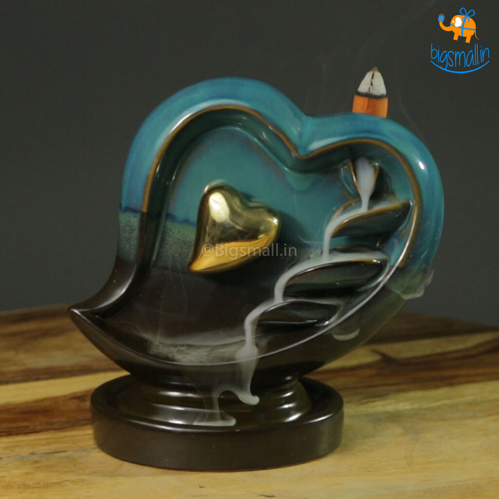 Heart-Shaped Backflow Incense Burner