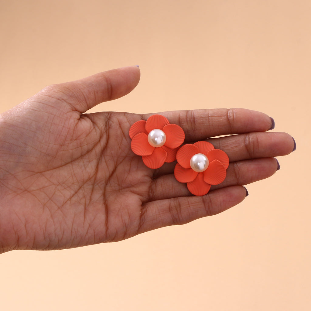 Pearl Kissed Petals Earrings
