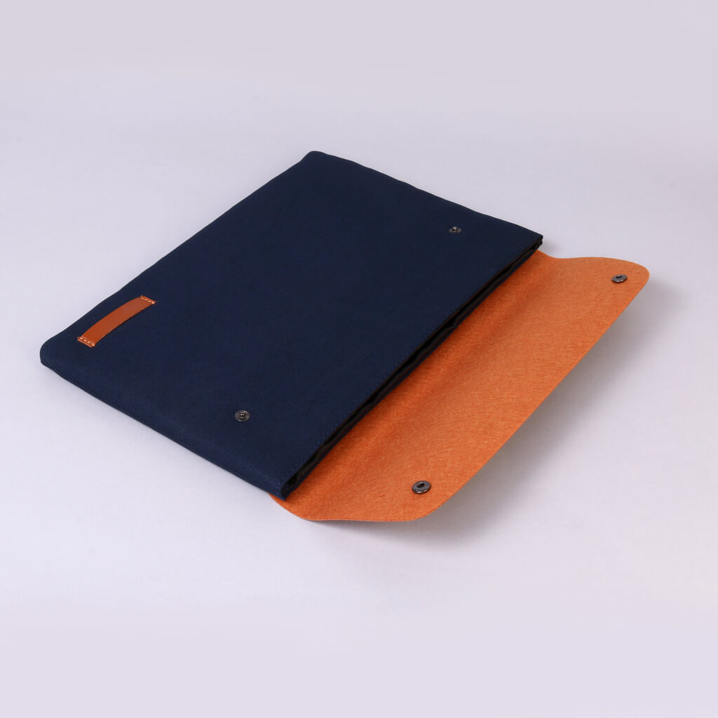 Leather & Canvas Laptop Sleeve