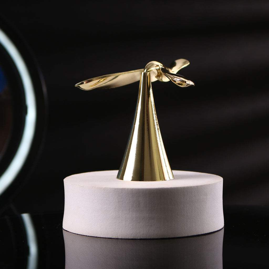 Metallic Desk Balancing Bird