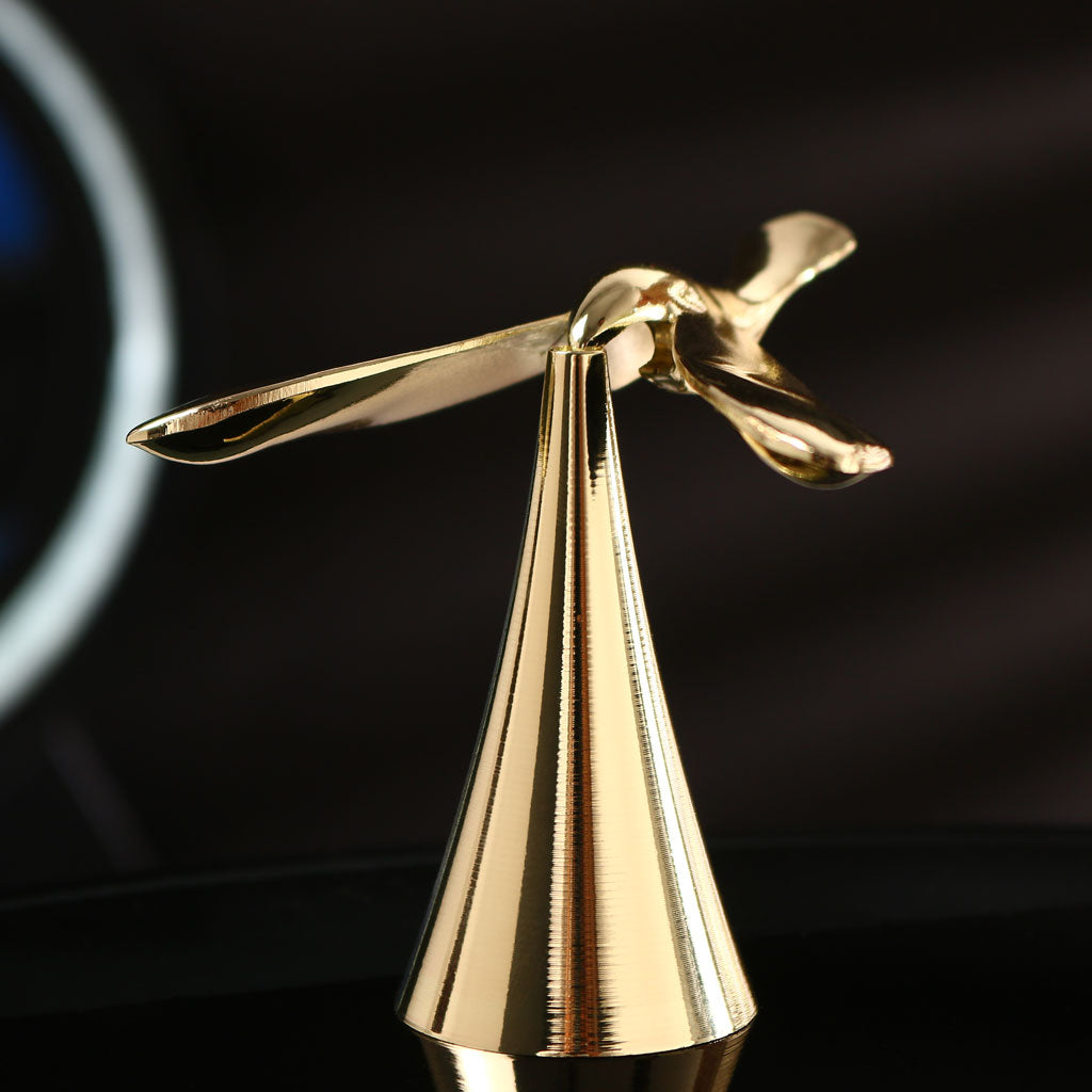 Metallic Desk Balancing Bird