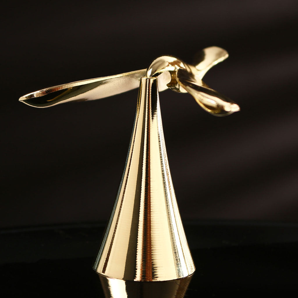 Metallic Desk Balancing Bird