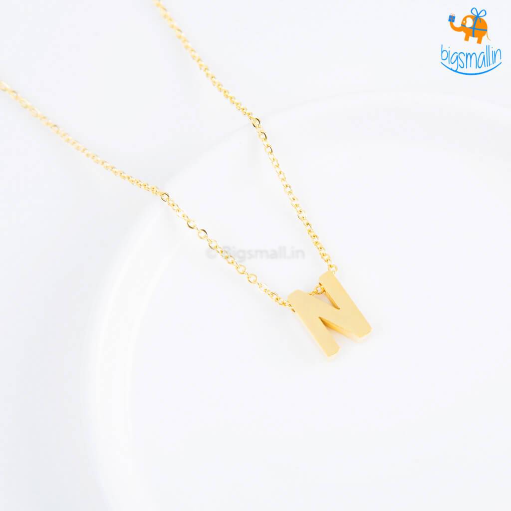 Initials Pendant With Chain