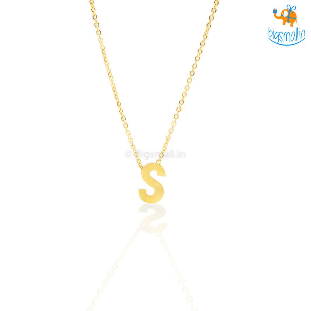 Initials Pendant With Chain