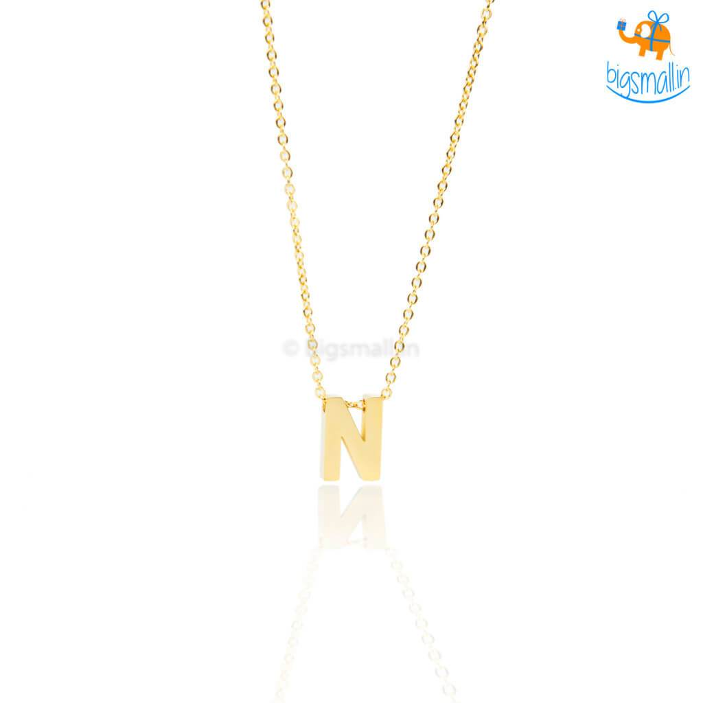 Initials Pendant With Chain