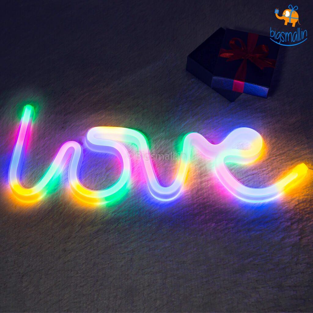 Multi-Colored Love LED Neon Lamp