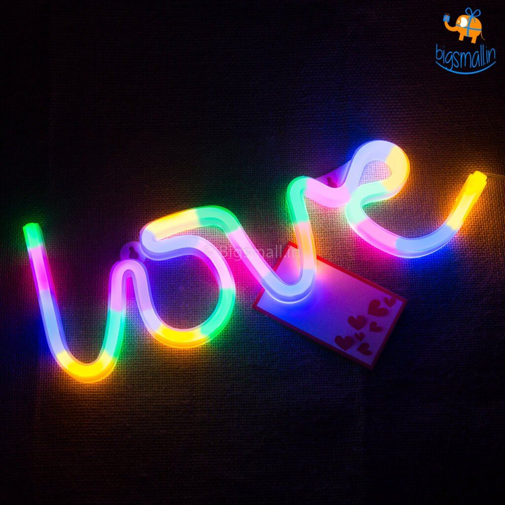Multi-Colored Love LED Neon Lamp