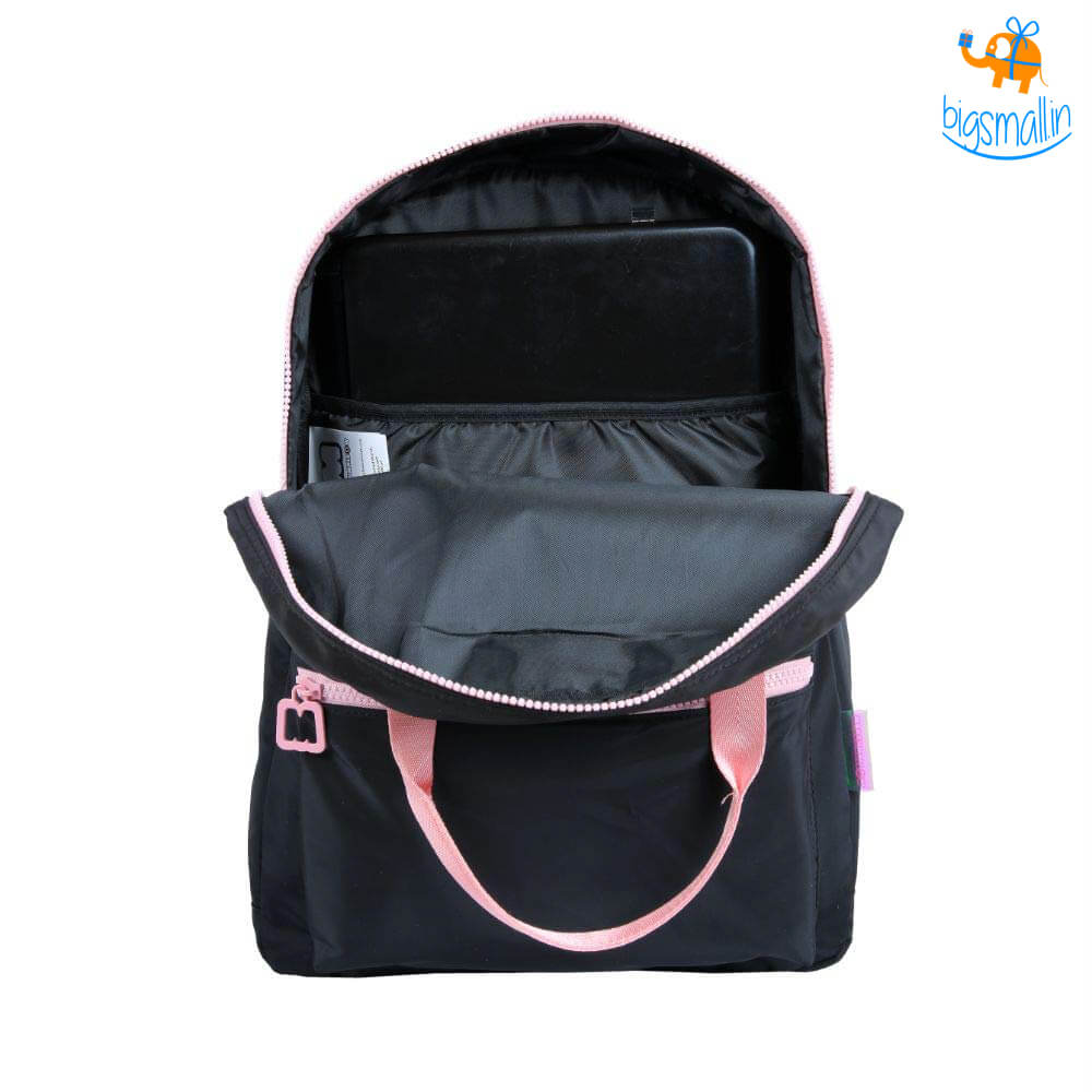 Floral Black Casual Backpack