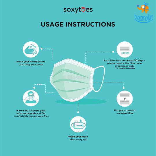 Need Vacay Cotton Mask With Filter